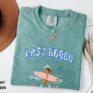 Custom Bachelorette Group T-shirt, Comfort Colors Cowgirl By Sea Theme Shirts, Gift for Bridesmaids, Bachelorette Squad Party Crew Attire
