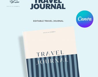 Plantilla de diario digital totalmente personalizable: páginas editables en Canva (A5)