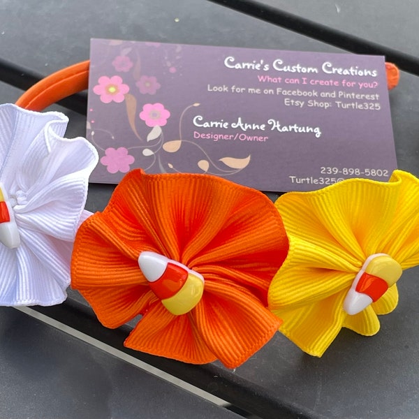 Candy Corn Embellished Headband