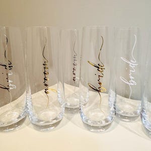 Bride and Groom Champagne Glasses