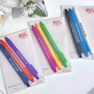 Lustige Neuheit Stifte, schwören Stifte, lustiges Geschenk, Bürobedarf, Arbeitsgeschenke