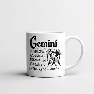 Gemini star sign mug , birthday ideas , zodiac lovers.