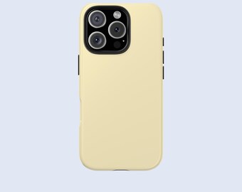 Coque de portable jaune beurre, jolie coque de portable pour l'été, coque pour Iphone 16 Pro Max, coque pour Iphone 16 15 14 13 12 Samsung Galaxy S21 22 23 24