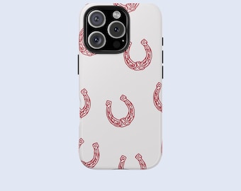 Coque de portable western fer à cheval mignon pour l'été coque iphone 16 Pro Max tendance pour Iphone 16 15 14 13 12 Samsung Galaxy