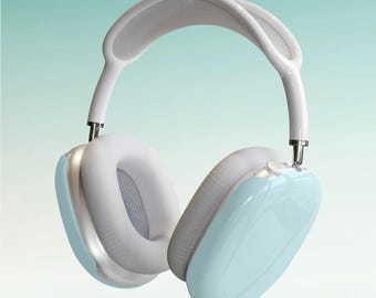 Stylish Sky Blue AirPod Max Cases for Trendy Audio Lovers, Protective Cover, Gift for Music Fans, Unique Tech Decor