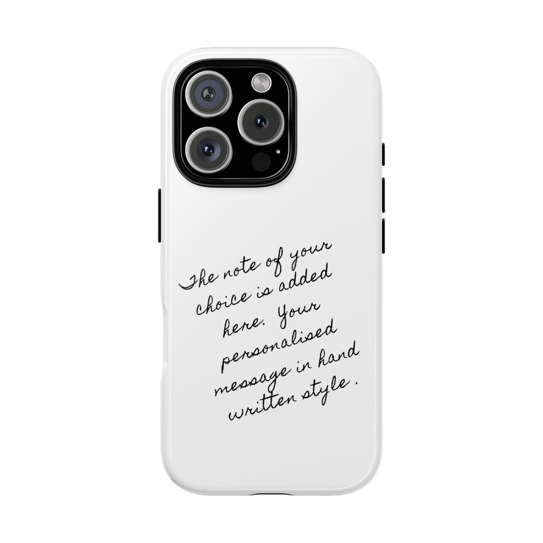 Phone Back Cover Notes Personalised Hand Written Note Phone Case, Love Note Gifts, Message on ...