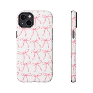 Pink Bows Phone Case: Coquette Cottagecore Style