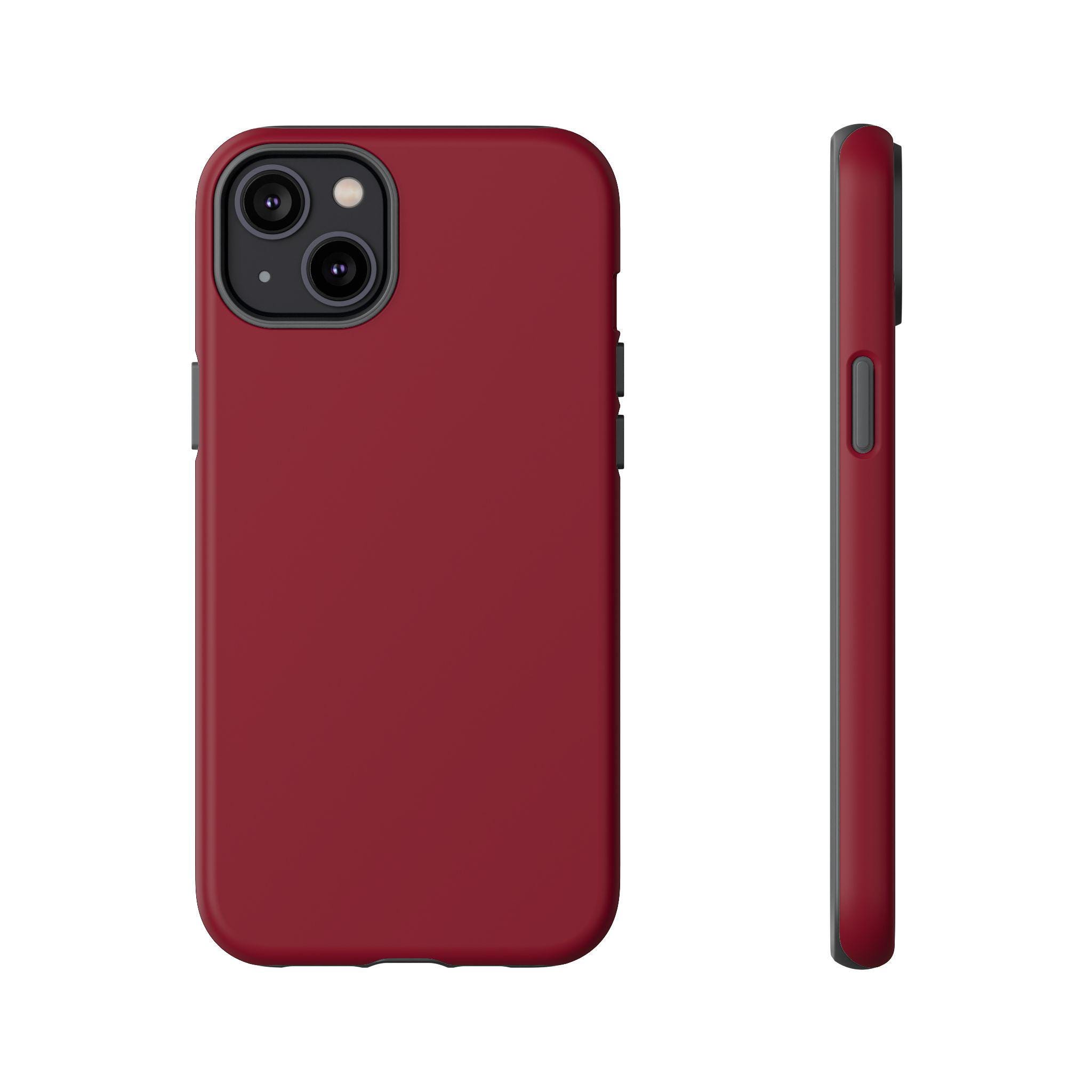 バーガンディのスマホケース、丈夫なバーガンディ色のiPhone 17用保護