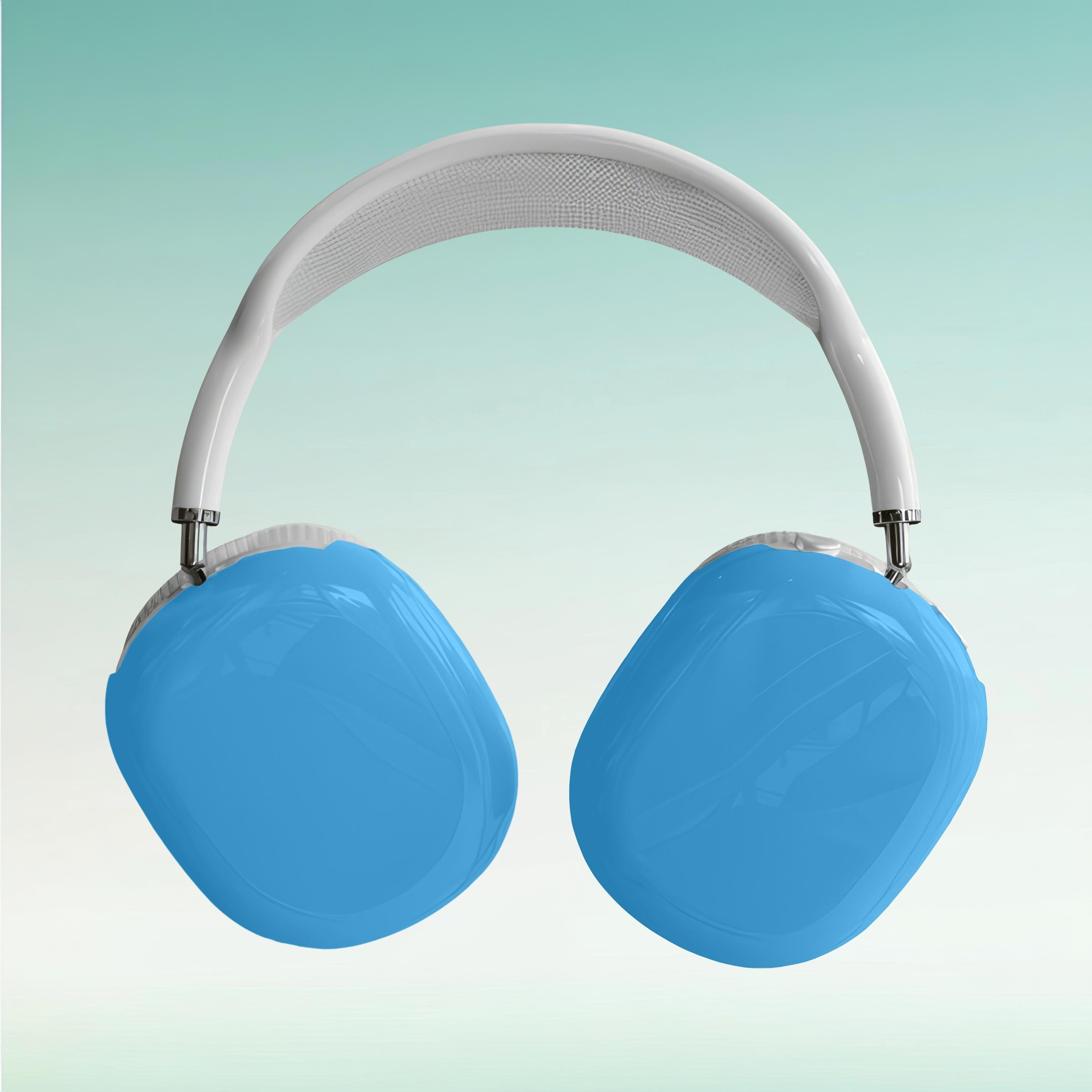 AirPod Maxのブルーケース、AirPod Max用ブルー無地保護カバー、美しい