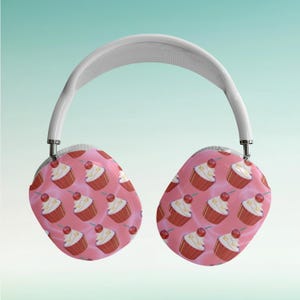 Cherry Cupcake AirPod Max Hüllen, AirPod Max Abdeckungen, Cherry AirPod Max Zubehör, AirPod Max Hülle, Air Pod Max Geschenke unter 30, Coquette Style
