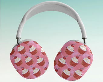 Cherry Cupcake AirPod Max Cases, AirPod Max Covers, Cherry AirPod Max Accessory, AirPod Max Skin, Air Pod Max Gifts Under 30, Coquette Style