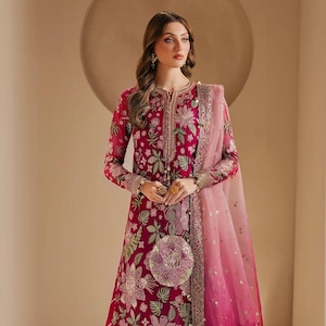 Pakistani Salwar Kameez | Indian Wedding Dress | Indian Salwar Kameez for Women | Designer Inspired Salwar Suit | Custom Size
