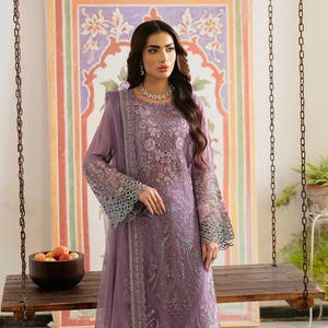 Pakistani Salwar Kameez | Indian Wedding Dress | Indian Salwar Kameez for Women | Designer Inspired Salwar Suit | Custom Size