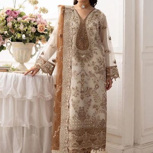Pakistani Salwar Kameez | Indian Wedding Dress | Indian Salwar Kameez for Women | Ramsha Designer Salwar Suit | Custom Size