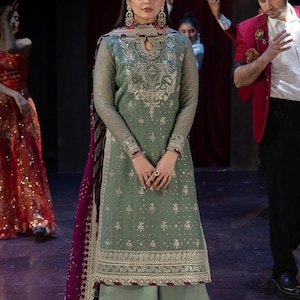 Pakistani Salwar Kameez | Indian Wedding Dress | Indian Salwar Kameez for Women | Asim Jofa Designer Salwar Suit | Custom Size