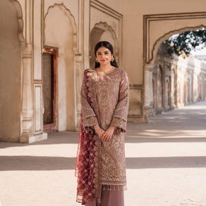 Pakistani Salwar Kameez | Indian Wedding Dress | Indian Salwar Kameez for Women | Designer Inspired Salwar Suit | Custom Size