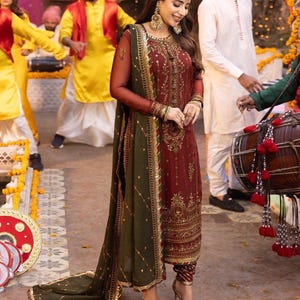 Pakistani Salwar Kameez | Indian Wedding Dress | Indian Salwar Kameez for Women | Designer Inspired Salwar Suit | Custom Size