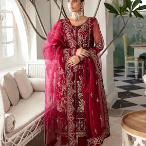 Pakistani Salwar Kameez | Indian Wedding Dress | Indian Salwar Kameez for Women | Gulaal Designer Salwar Suit | Custom Size