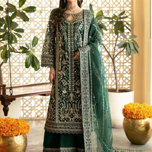 Pakistani Salwar Kameez | Indian Wedding Dress | Indian Salwar Kameez for Women | Gulaal Designer Salwar Suit | Custom Size