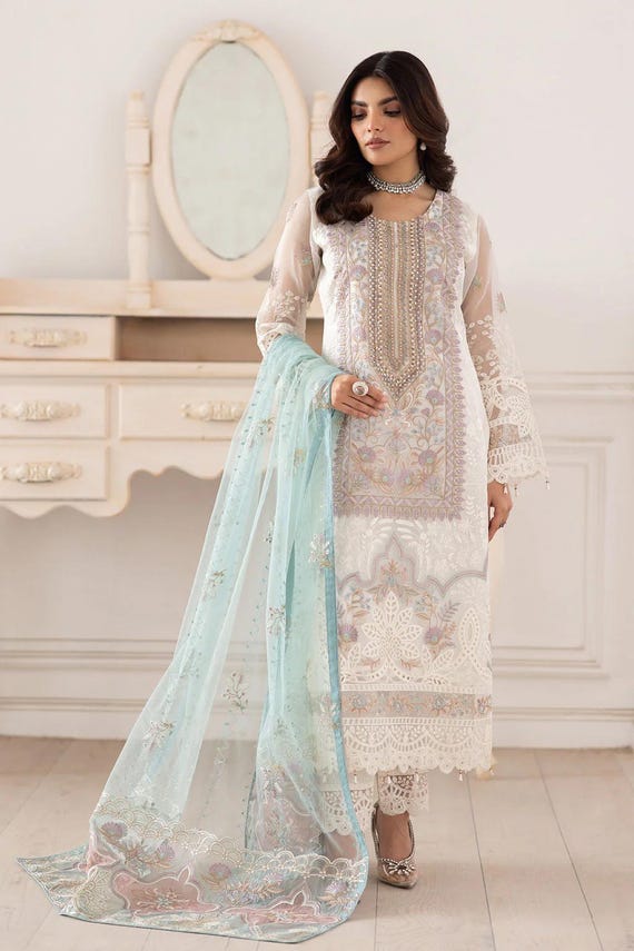pakistani fashion dresses salwar kameez Pakistani Dress Salwar Kameez Ready To Wear Suits Indian Wedding Party 3 Piece M