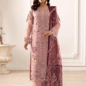 Pakistani Salwar Kameez | Indian Wedding Dress | Indian Salwar Kameez for Women | Ramsha Designer Salwar Suit | Custom Size