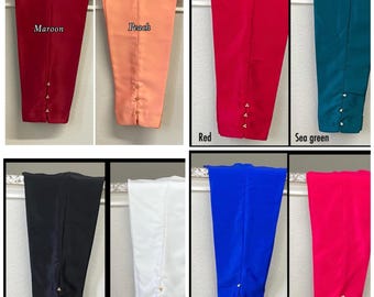 Pakistani Silk Blend Cigarette Pants | Wedding Trousers | Indian Ethnic Pants