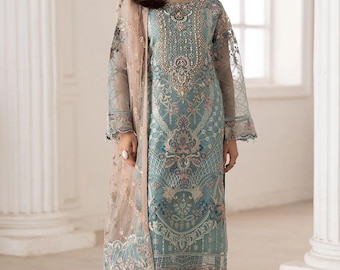 Pakistani Salwar Kameez | Indian Wedding Dress | Indian Salwar Kameez for Women | Ramsha Designer Salwar Suit | Custom Size