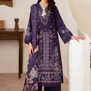 Pakistani Lawn Suits For Women | Indian Lawn Suit | Lawn Shalwar Kameez for Women | Ramsha Designer Lawn Suit | Custom Size