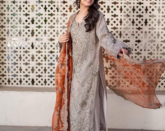 Pakistani Salwar Kameez | Indian Wedding Dress | Indian Salwar Kameez for Women | Designer Inspired Salwar Suit | Custom Size