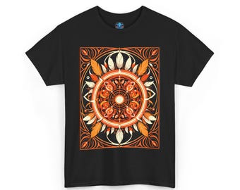 Graphic T-Shirt | Native American Design | Feathers | Beads | Dream catcher | Mandala