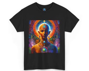 Goddess Art Print T-Shirt: Spiritual Nature Landscape