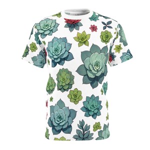 All-Over Print T-Shirt | Succulents | Nature | Pattern