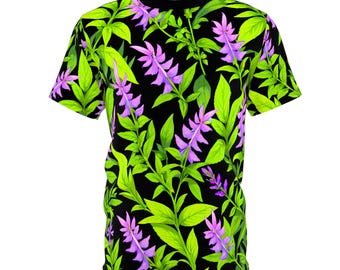 All-Over Print T-Shirt |  Leaf | Flower | Pattern | Nature | Plants