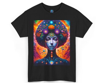 Goddess Art Print T-Shirt: Spiritual Nature Landscape