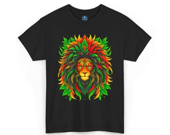 Lion of Judah Graphic T-Shirt | Rasta Reggae Style