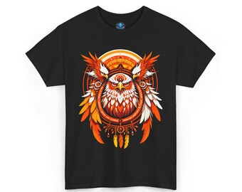 Graphic T-Shirt | Native American Design | Eagle | Feathers | Beads | Dream Catcher | Mandala