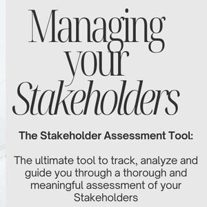 Stakeholder Assessment Tool