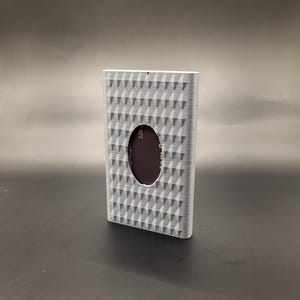 Porte-cartes de visite personnalisé imprimé en 3D, format carte 90 x 50 mm