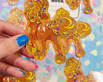 Fire Horse Holographic Sticker