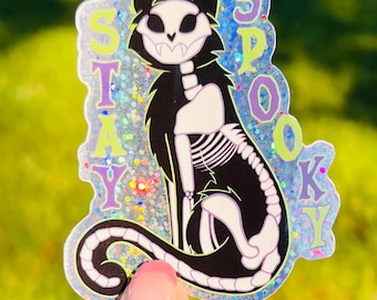 Stay Spooky Glitter Sticker