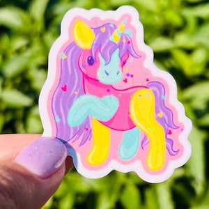 OOPS!! Patchwork Pony Pincushion Sticker