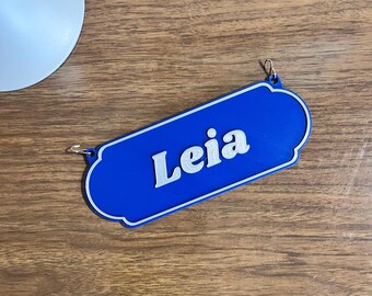 3D Printed Pet Name Sign – Personalized Dog Crate Tag