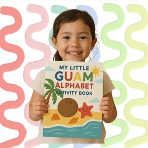 Guam Alphabet Activity Book: Kids Coloring & Tracing Workbook (Digital Download)