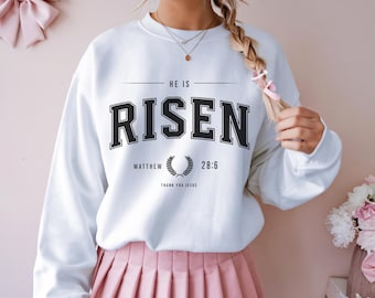 He is not here, he has risen Sweatshirt, easter sweatshirt, Christian Sweatshirt, Jesus Easter Sweatshirt, Jesus Christ easter