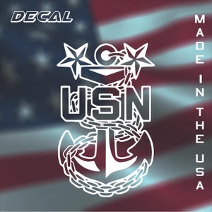 US Navy Master Chief Window Car Truck Decal