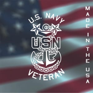 US Navy Master Chief Veteran Decal