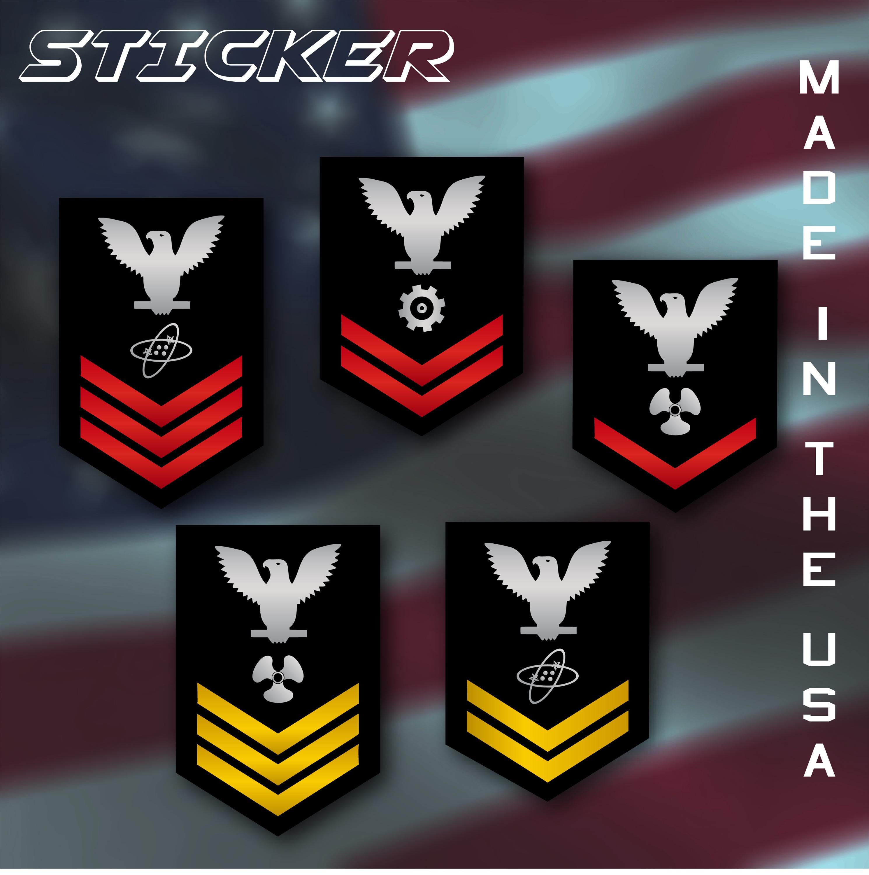 Navy Ops Sticker US Navy Petty Officer Decals – Industrial Vinyl for Windows, Cups ...