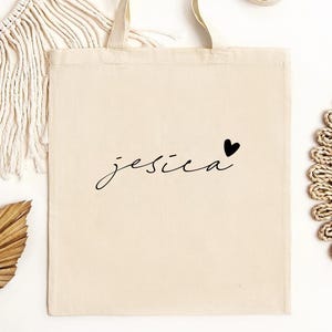 Custom Name Bridesmaid Tote Bags, Maid of Honor Tote, Personalized Bridesmaid Bags, Bridal Party Bridesmaid Gifts