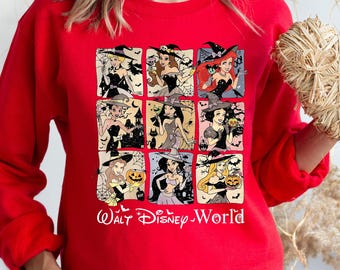 Disney Princess Halloween Shirt, Disney Witch Princess Shirt, Disney Princess Sweatshirt,Princess Witches Shirt, Disney Halloween Sweatshirt