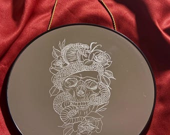 Cobra Skull Mirror